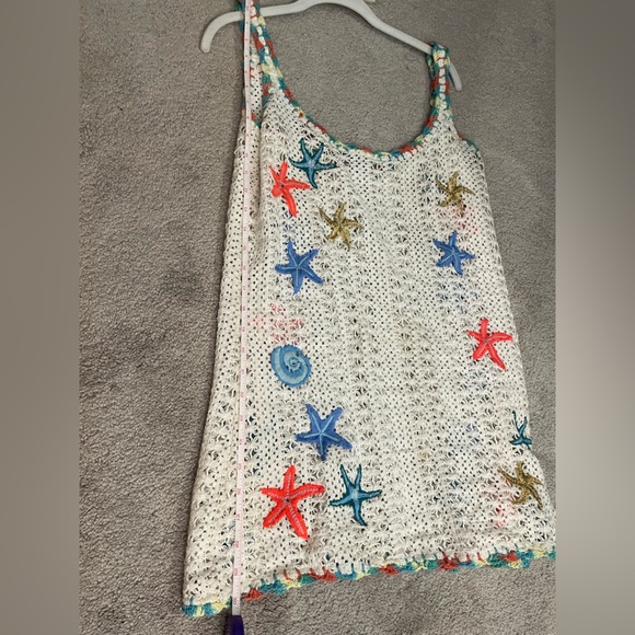 It’s Now Cool Fuji Crochet Lace Mini Dress, Size S/M.. Worn Once Sea Shell Dress - Picture 8 of 8